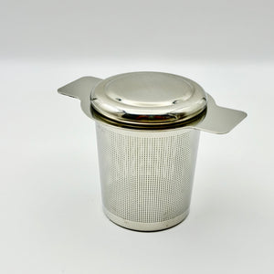 Stainless Steel Double Handle Brew Basket With Lid