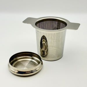 Stainless Steel Double Handle Brew Basket With Lid