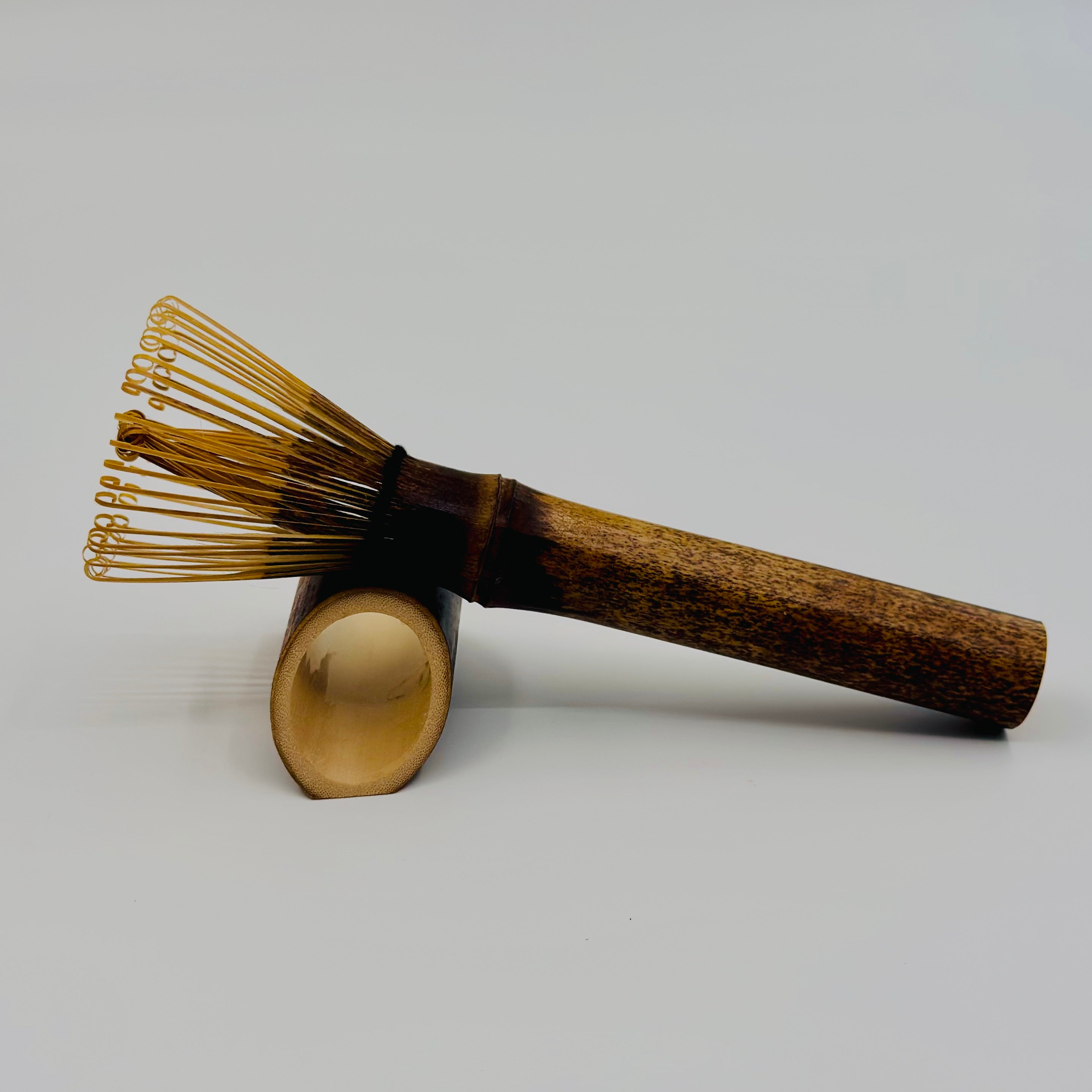 Long-Handle Purple Bamboo Matcha Whisk – Chasen with Rest
