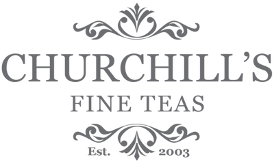  Churchill's Fine Teas Logo Established 2003 to Serve Premium Loose Leaf Teas 