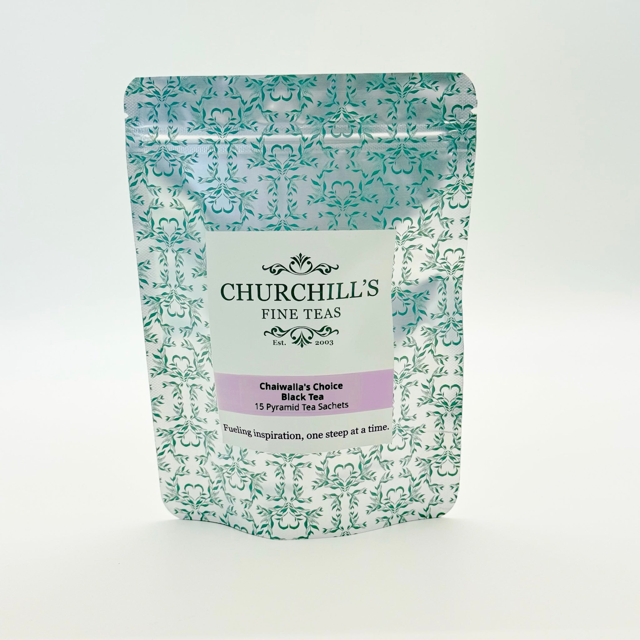 Chaiwalla's Choice Black Tea 15 Ct. Pyramid Tea Sachet Pouch