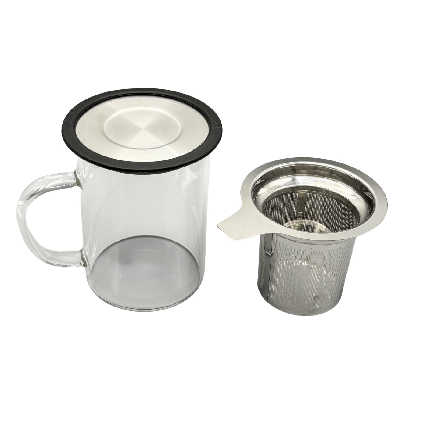Glass Mug with Infuser and Lid 12oz