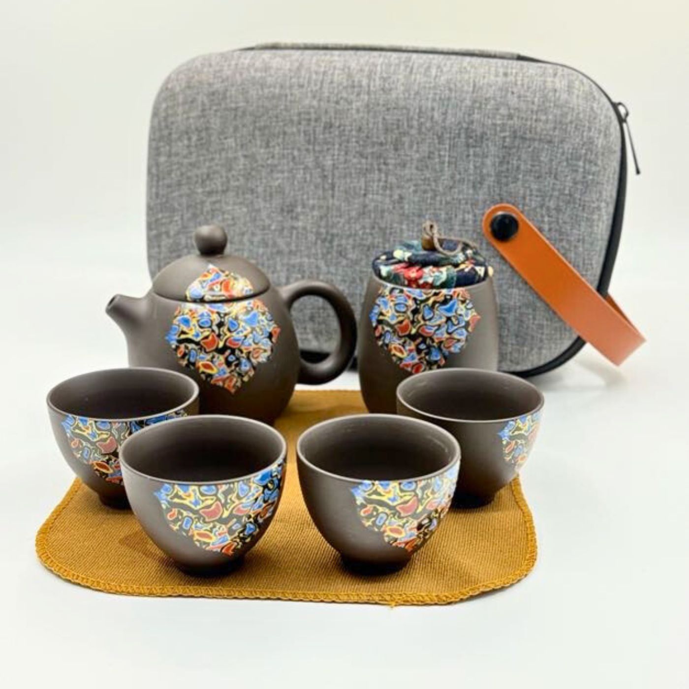 Gong Fu Tea Set with Travel Case