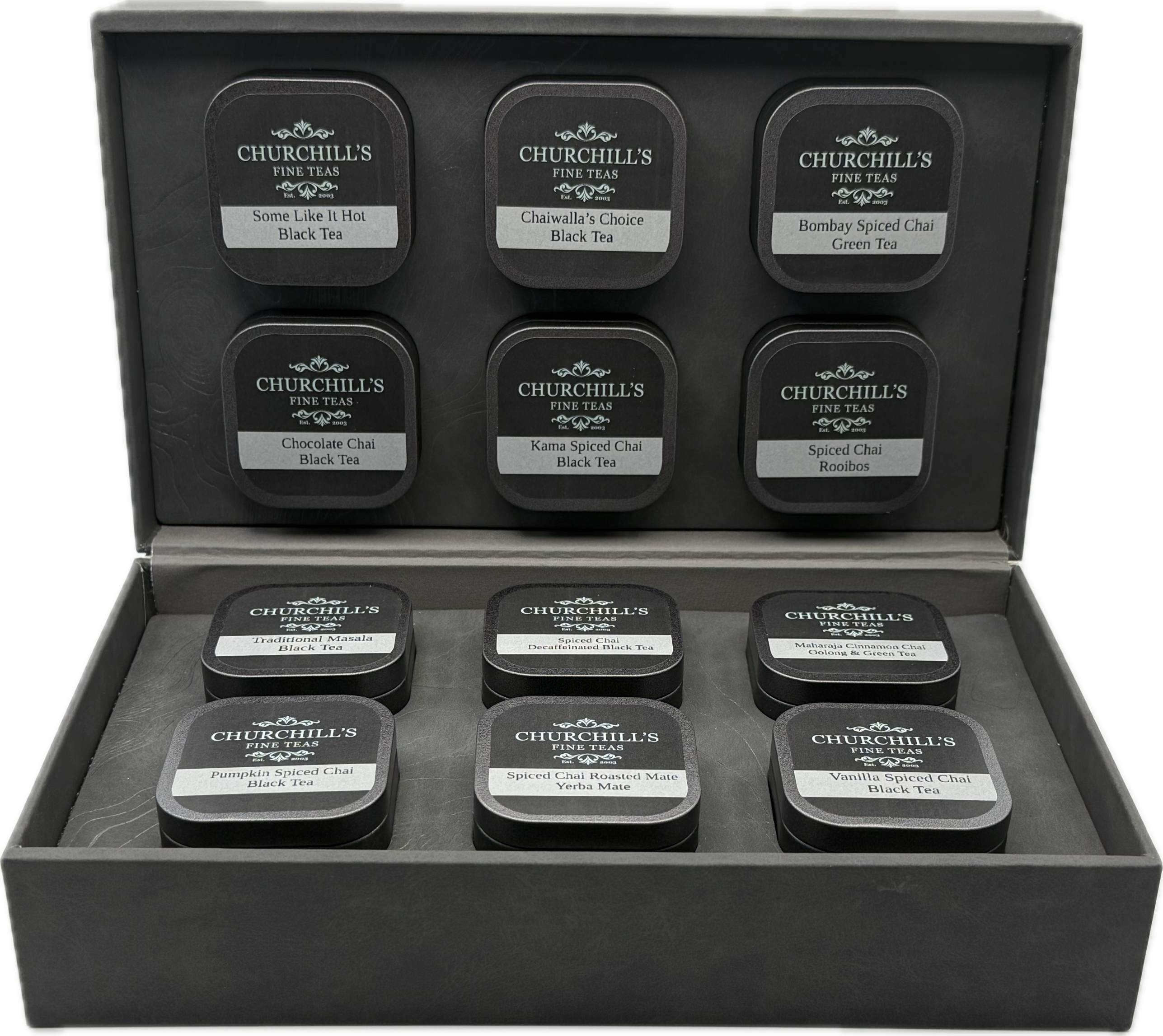 Timeless Collection Spiced Chai Collection 12-Tin Gift Set