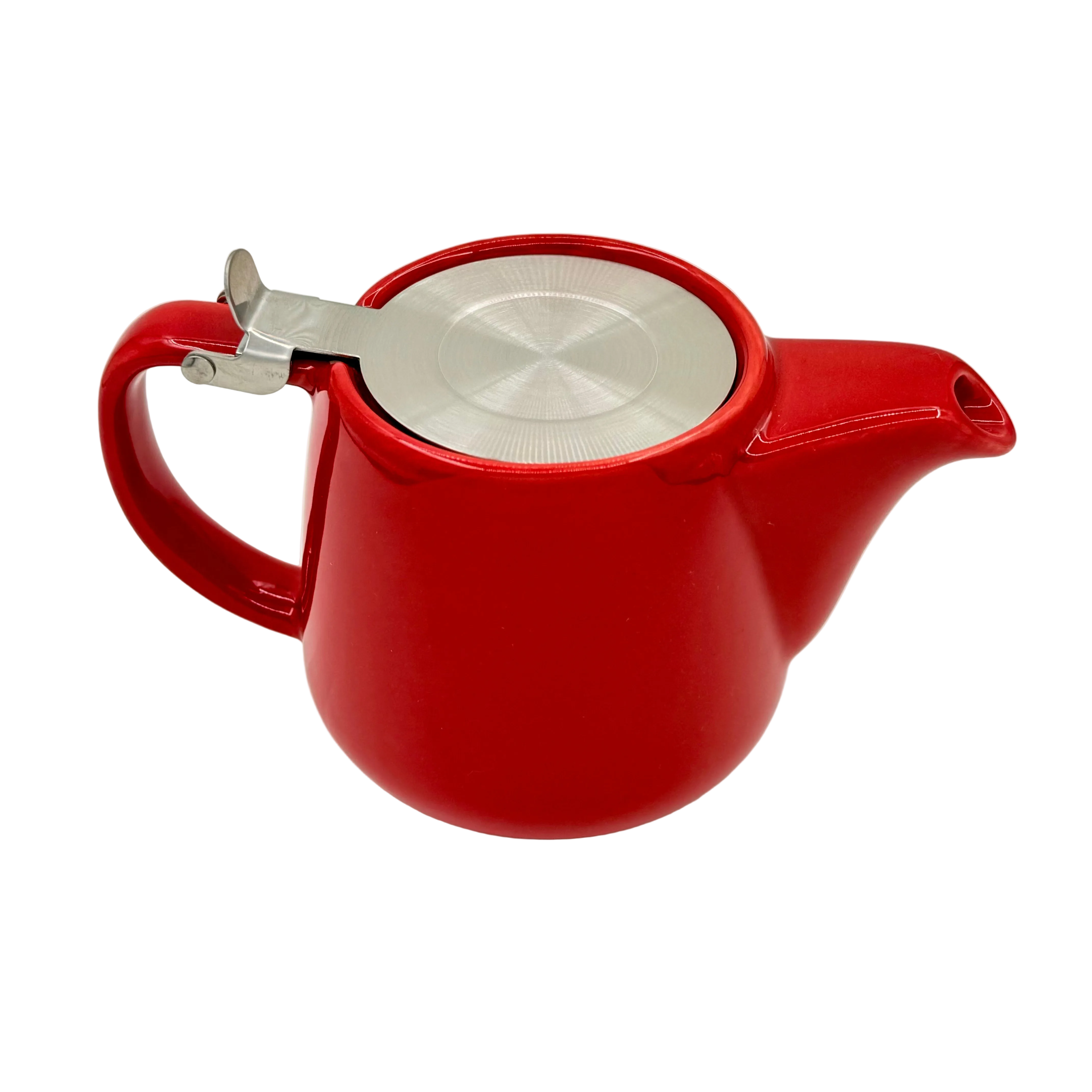 Modern Ceramic Teapot with Infuser & Hinged Lid – 16 oz