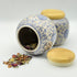 Ceramic Travel Tea Container Set with Bamboo Lids 1-1.5 oz