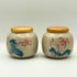 Ceramic Travel Tea Container Set with Bamboo Lids 1-1.5 oz