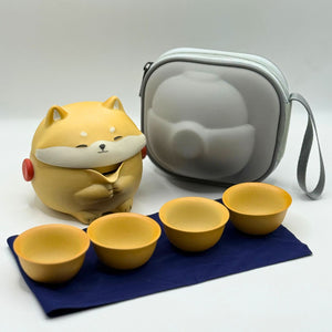 Shiba Inu Tea Sharing Travel Set