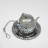 Stainless Steel Infuser Teapot Design with Chain Hook & Drip Tray