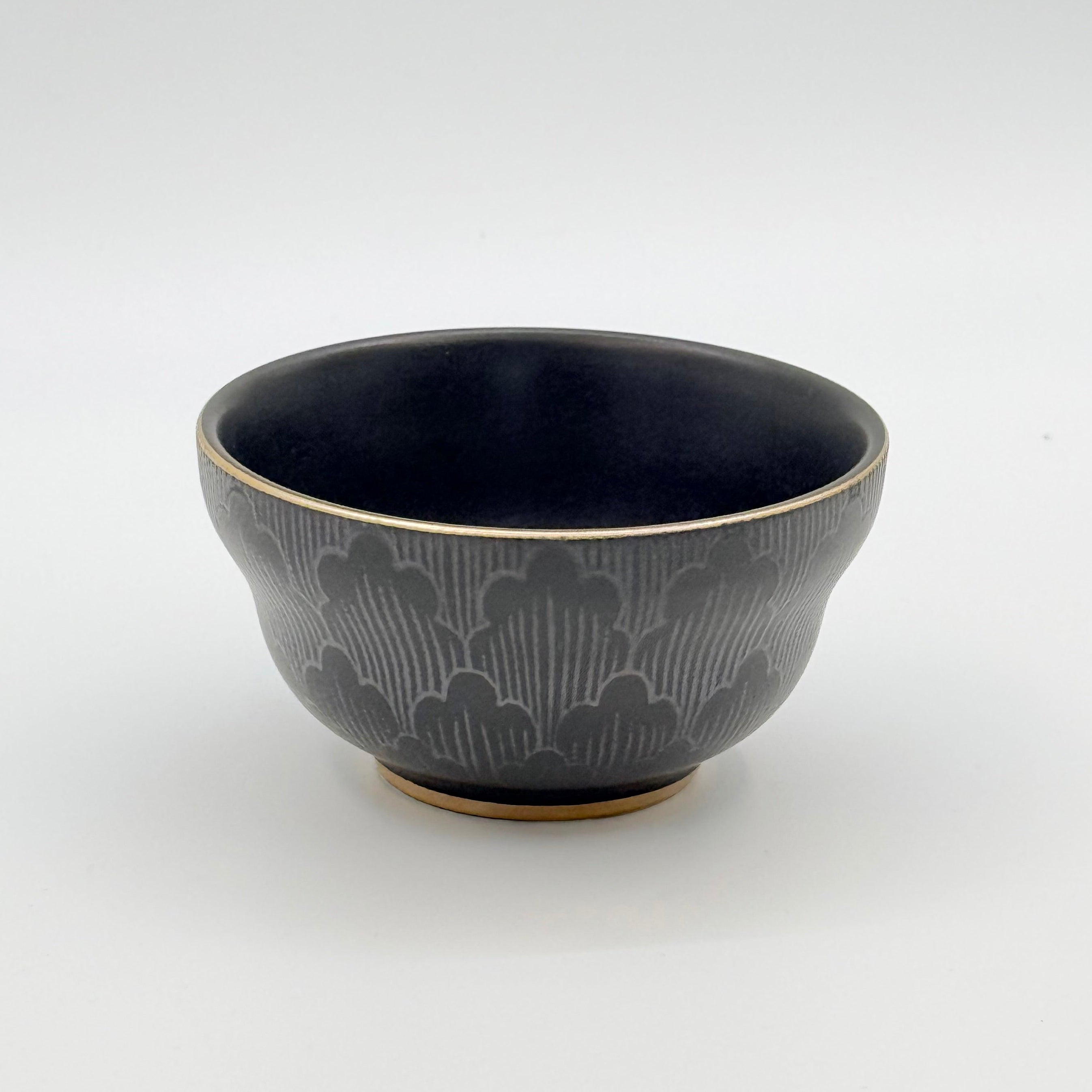 Ru-Style Curved Bowl Ceramic Tea Tasting Cup