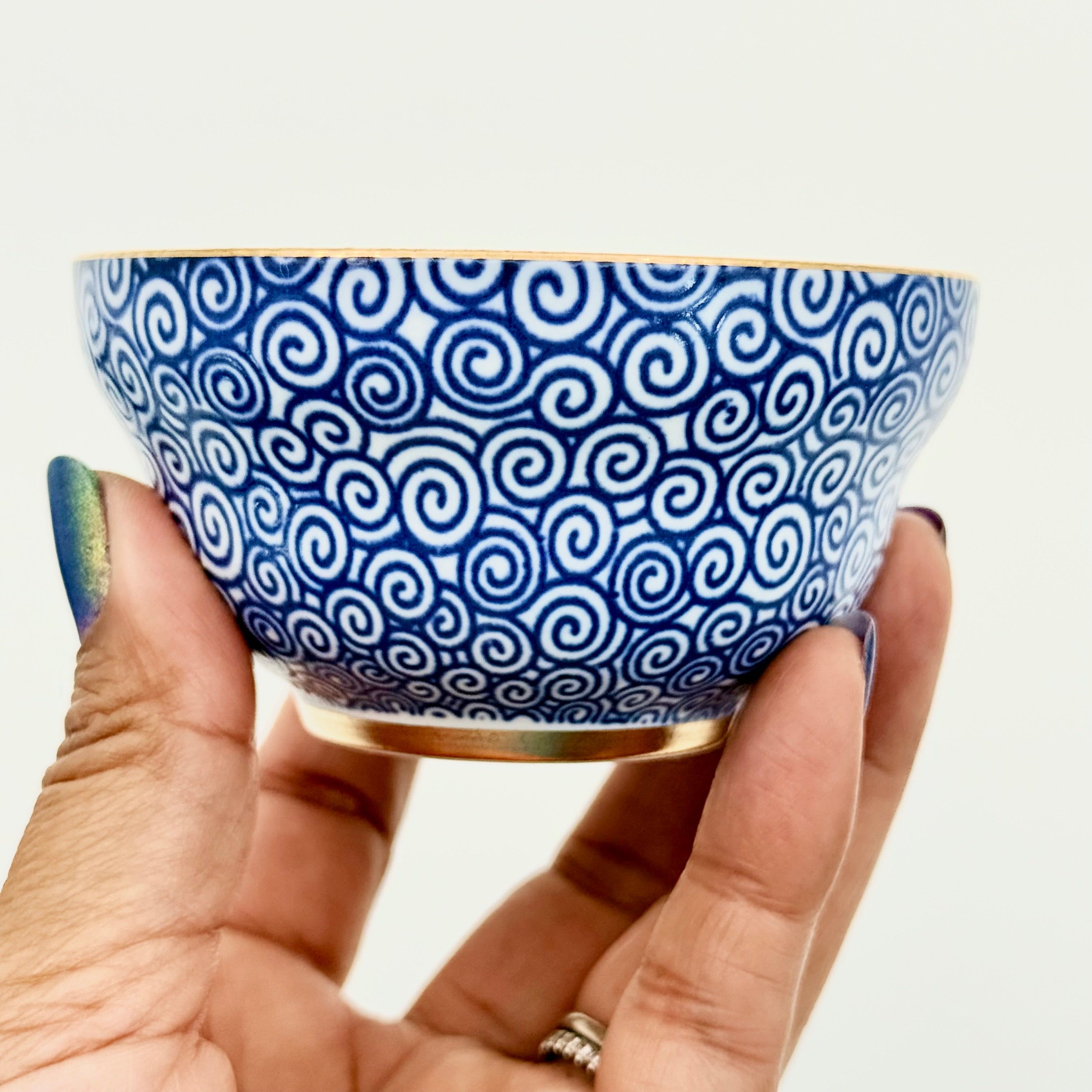 Ru-Style Curved Bowl Ceramic Tea Tasting Cup
