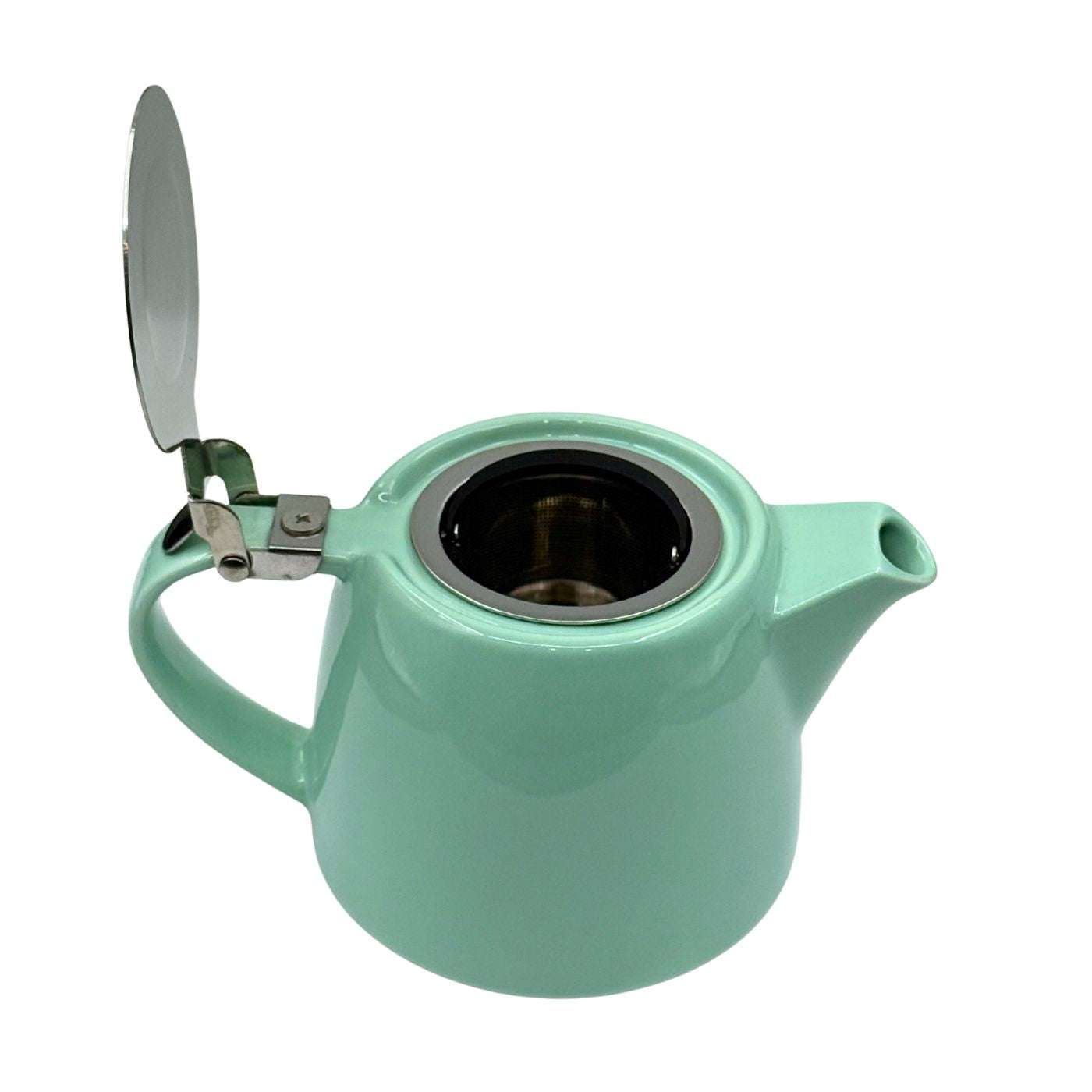 Ceramic Teapot with Infuser and Hinged-Lid 16oz