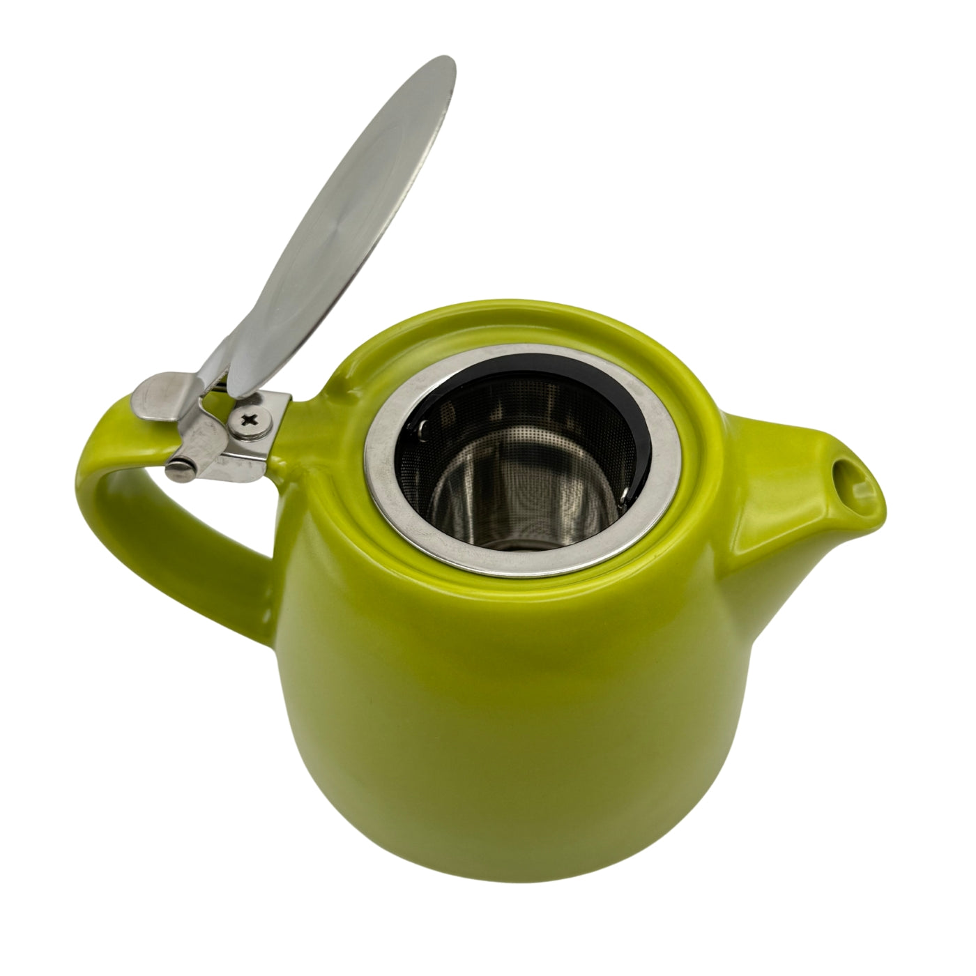 Ceramic Teapot with Infuser and Hinged-Lid 16oz