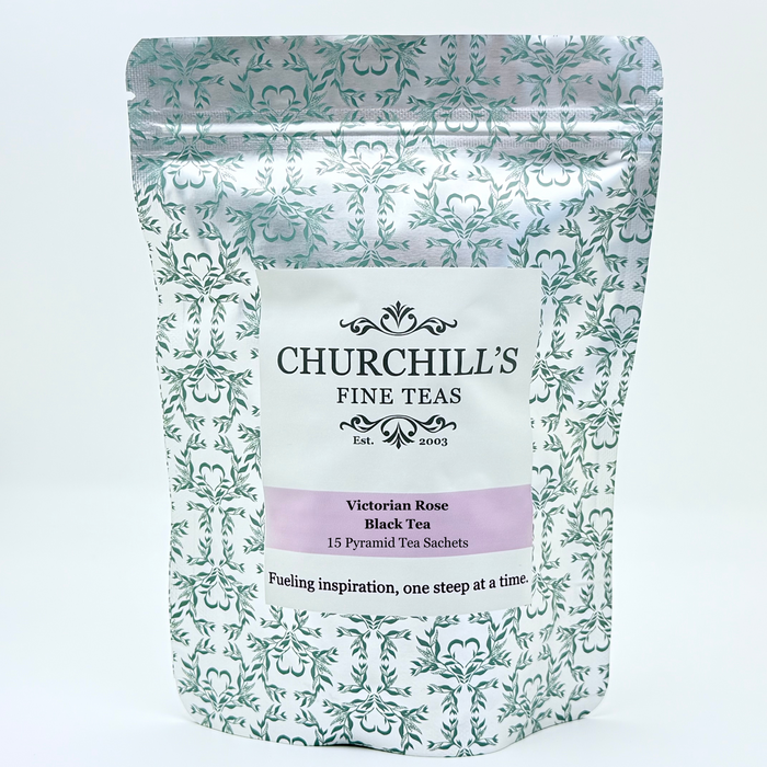 Victorian Rose Black Tea 15 Ct. Pyramid Tea Sachet Pouch