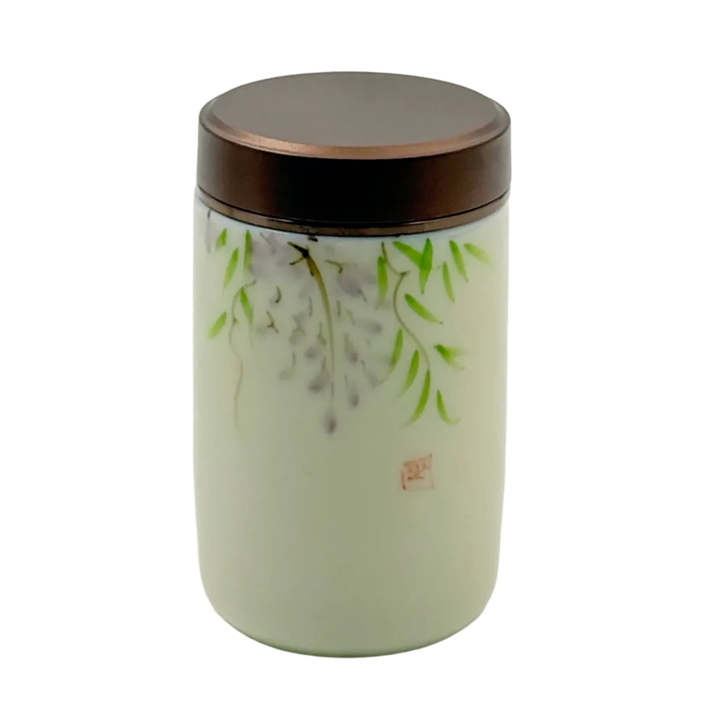 Ceramic Travel Tea Storage Canister with Twist Lid – 0.5 oz