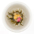 Dragon 4 Flower Blooming Tea (brewed, top view)