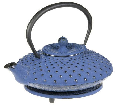 Cast Iron Teapot and Trivet - Studs