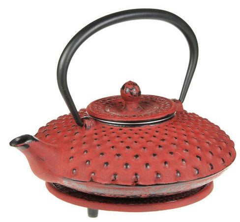 Cast Iron Teapot and Trivet - Studs