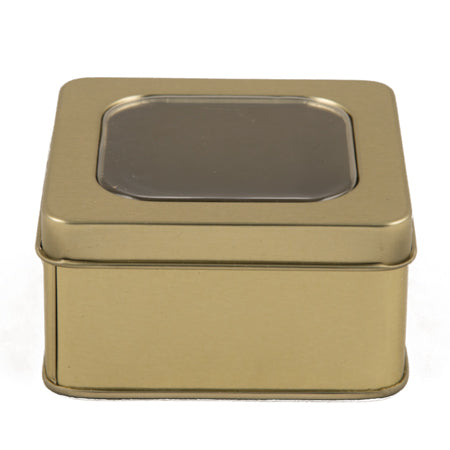 Small Square Tin Box with Window - TR7141 - IdeaStage Promotional